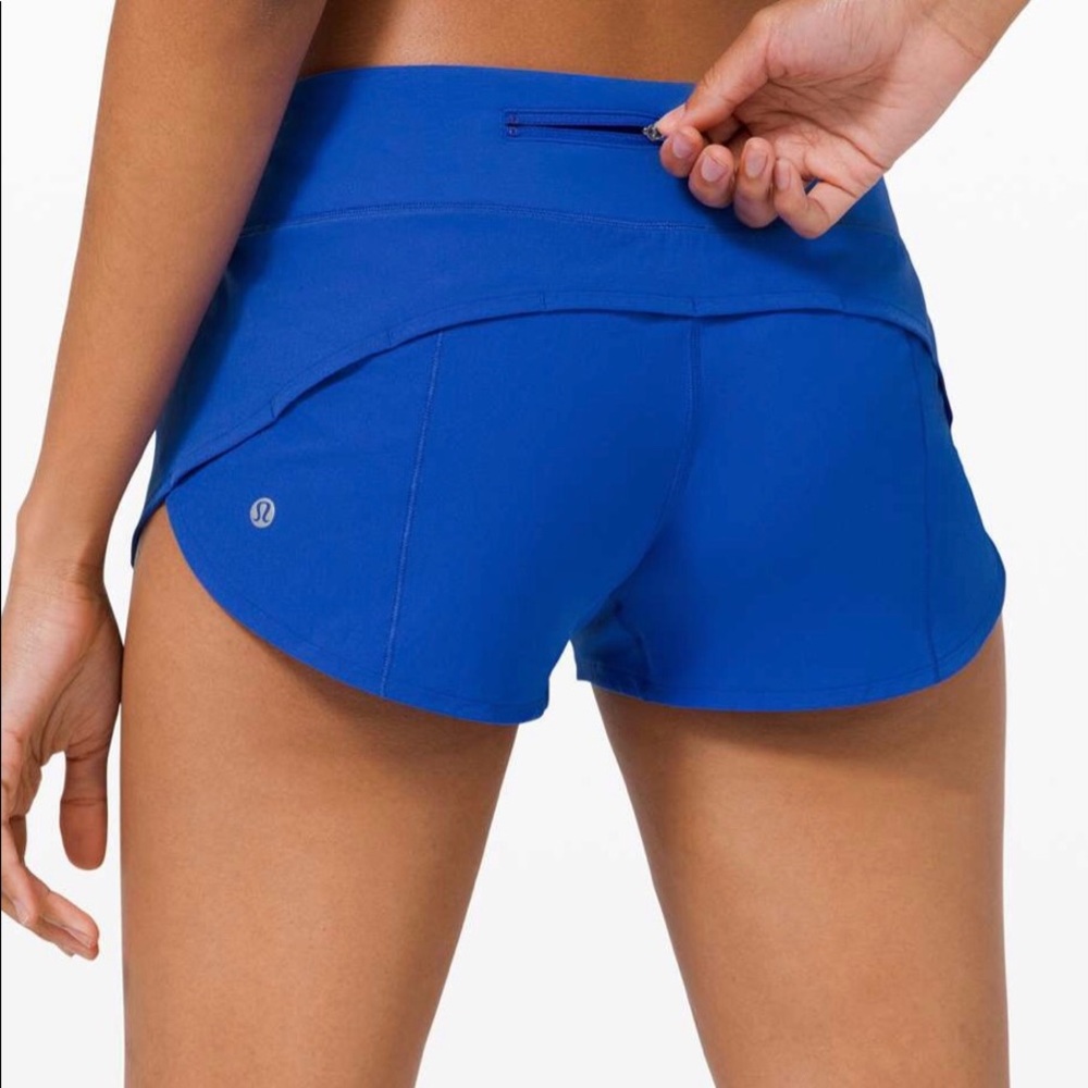 Lululemon Speed Up Shorts - Symphony Blue